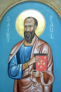 apostle paul in blue